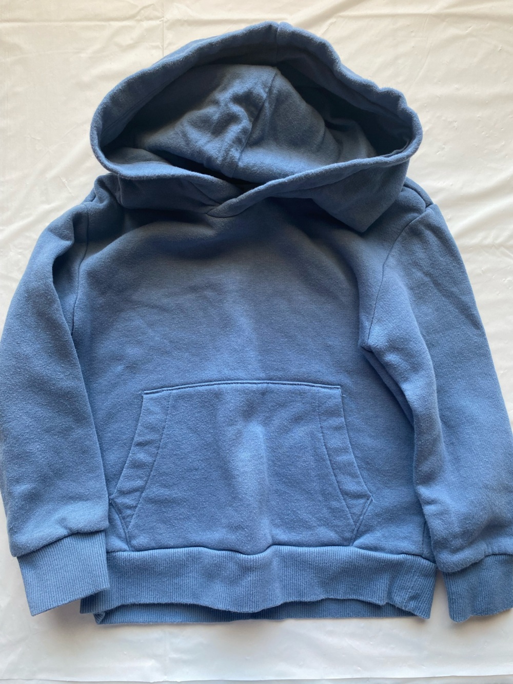 H&M Kids Denim Blue Soft Fleece Pullover Hoodie Sweatshirt Size 3T / 4T